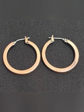 Vintage Copper Hoop Earrings